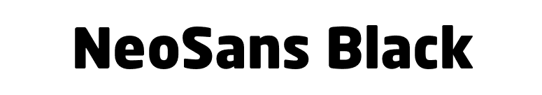 NeoSans Black font preview
