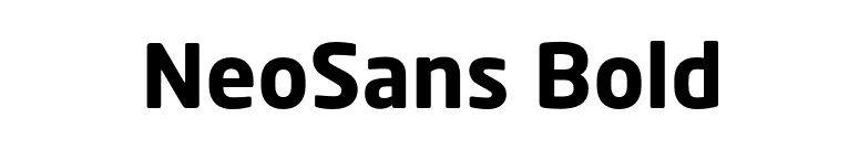 NeoSans Bold font preview