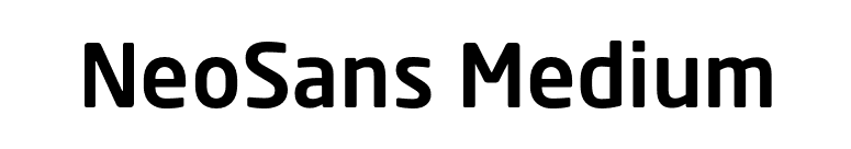 NeoSans Medium font preview