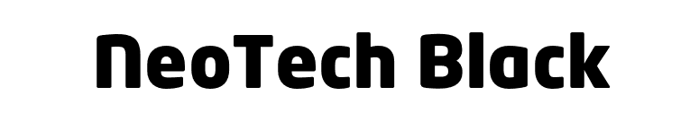NeoTech Black font preview
