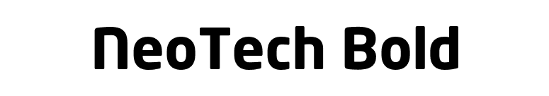 NeoTech Bold font preview