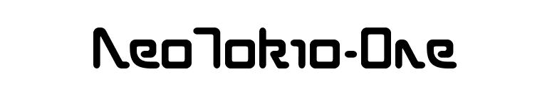 NeoTokio-One font preview