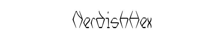 NerdishHex font preview