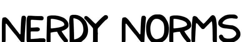 Nerdy Norms
 font preview