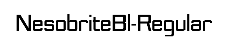NesobriteBl-Regular font preview