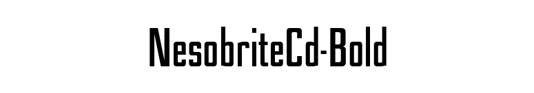 NesobriteCd-Bold font preview