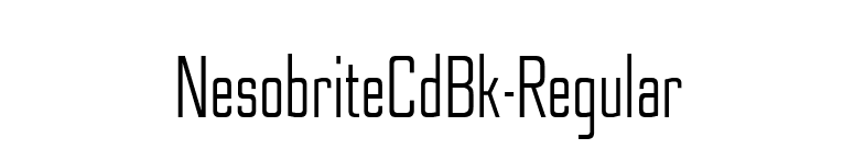 NesobriteCdBk-Regular font preview