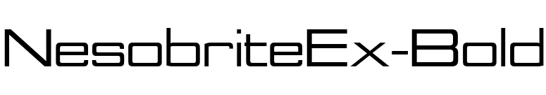 NesobriteEx-Bold font preview