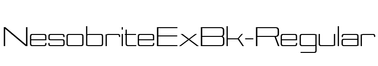 NesobriteExBk-Regular font preview