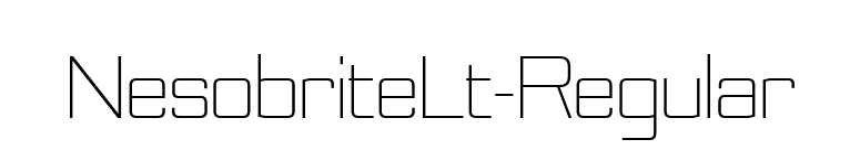 NesobriteLt-Regular font preview