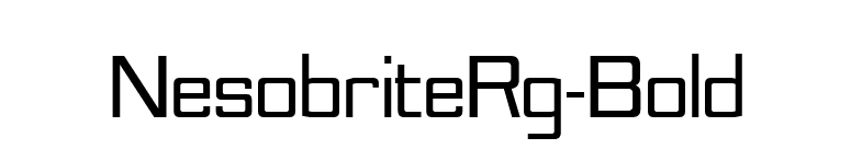 NesobriteRg-Bold font preview