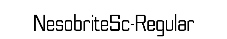 NesobriteSc-Regular font preview