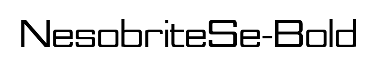 NesobriteSe-Bold font preview