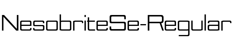 NesobriteSe-Regular font preview