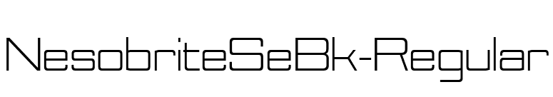 NesobriteSeBk-Regular font preview