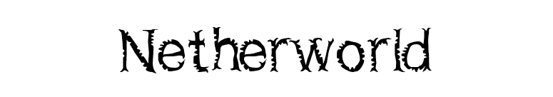 Netherworld font preview