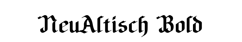 NeuAltisch Bold font preview