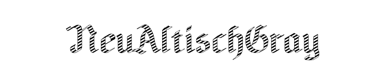 NeuAltischGray font preview