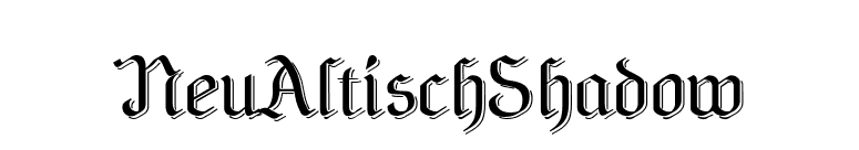 NeuAltischShadow font preview