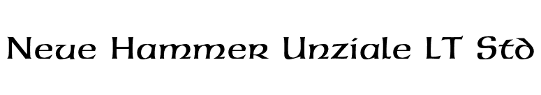 Neue Hammer Unziale LT Std font preview