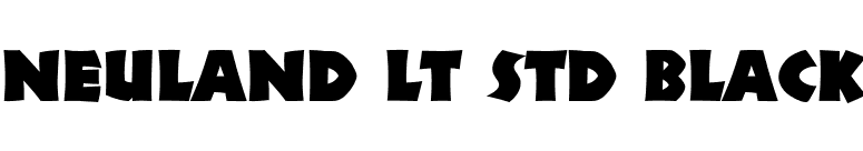 Neuland LT Std Black font preview