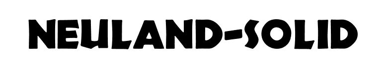 Neuland-Solid font preview