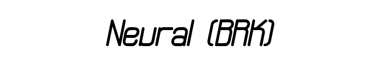 Neural (BRK) font preview