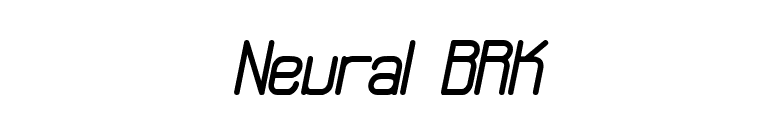 Neural BRK font preview
