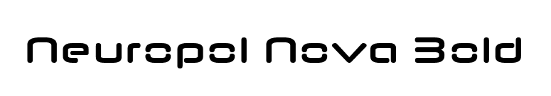 Neuropol Nova Bold font preview