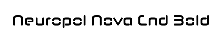 Neuropol Nova Cnd Bold font preview