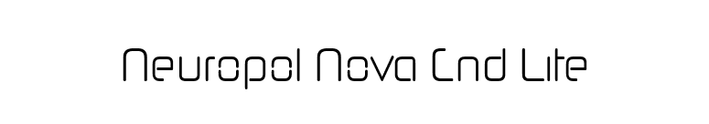 Neuropol Nova Cnd Lite font preview