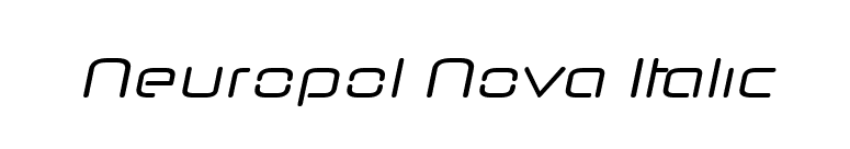Neuropol Nova Italic font preview