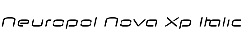Neuropol Nova Xp Italic font preview