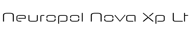 Neuropol Nova Xp Lt font preview
