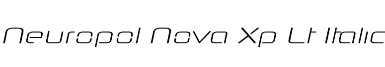 Neuropol Nova Xp Lt Italic font preview