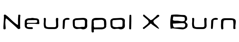 Neuropol X Burn font preview