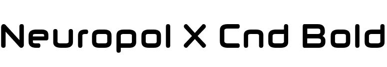 Neuropol X Cnd Bold font preview