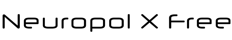 Neuropol X Free font preview
