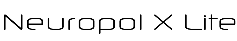 Neuropol X Lite font preview