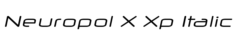 Neuropol X Xp Italic font preview