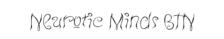 Neurotic Minds BTN font preview