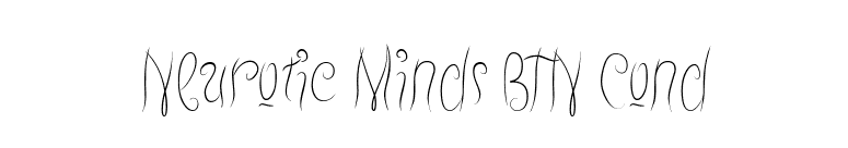 Neurotic Minds BTN Cond font preview