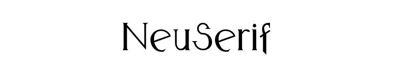 NeuSerif font preview