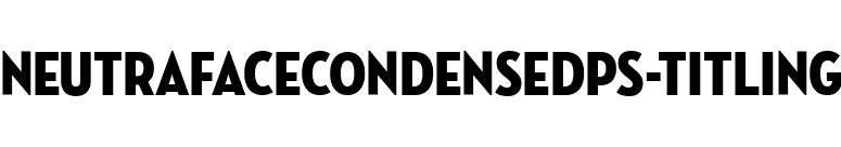 NeutrafaceCondensedPS-Titling font preview