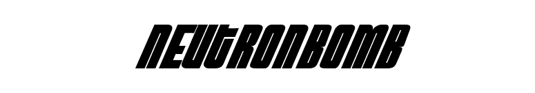 NeutronBomb font preview