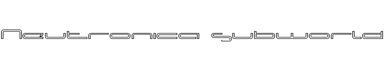 Neutronica subworld font preview