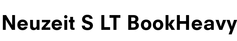 Neuzeit S LT BookHeavy font preview