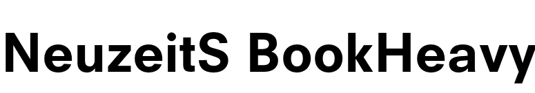 NeuzeitS BookHeavy font preview
