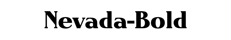 Nevada-Bold font preview