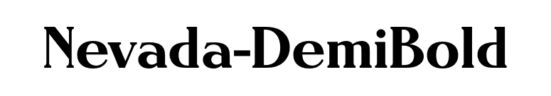 Nevada-DemiBold font preview